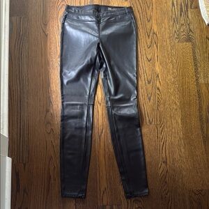 Black Faux Leather Pants